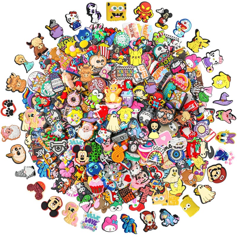 LINIFOLL 40Pcs Non-Repeat Cartoon Silicone Focal Beads for Pens, Random Focal Beads Bulk for Bead Pens Keychain Jewelry Making, Only Applicable to Adults - Image 1