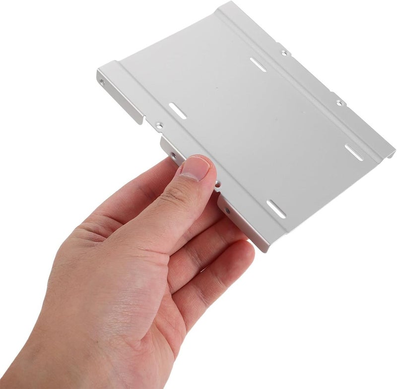 Vaguelly 2pcs Desktop Aluminum Alloy Hard Drive Mount Bracket for 2.5" SSD to 3.5" HDD Bay Adapter with Rear Pci Slot Panel, Metal SSD Tray for PC Internal Hard Disk Installation - Image 4