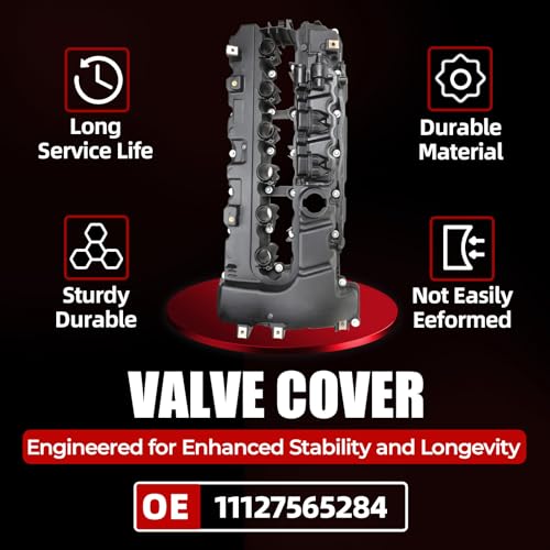 MITZONE غطاء صمام MITZONE N54 المحسن مع حشوة و PCV متوافق مع BMW 335i 535i x6 z4 740Li 3.0L مع توربو استبدال 11127565284 - Image 3