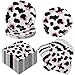 Yaomiao 120 Pcs Cowboy Cowgirl Party Supplies Cow Print Plates and Napkins Decorations for Girls Boys Farm Animal Cow Theme Birthday Party Baby Shower Supplies Pink - Image 2