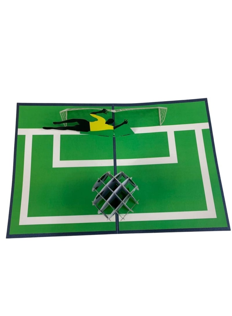 Abra Cards Football Net Pop Up Card - Best Fathers Day Gift - Image 3