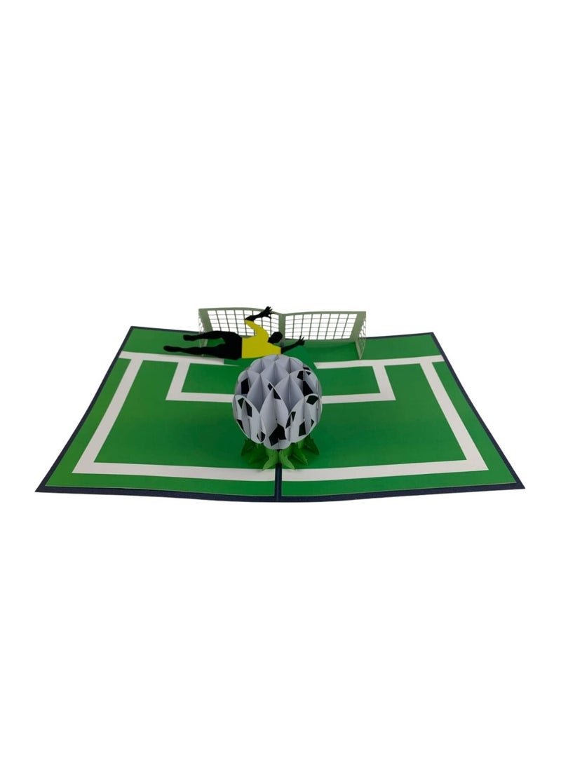 Abra Cards Football Net Pop Up Card - Best Fathers Day Gift - Image 1
