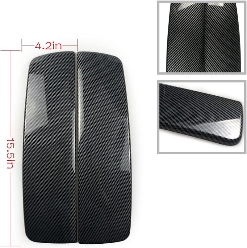 CHUANGHUI NA for BMW 7 Series E65 E66 2002-2008 ABS Carbon Fiber Color Car Interior Center Armrest Box Cover Console Box Storage Box Trim Covers(745i 745Li 750i 750Li 760i 760Li) - Image 2