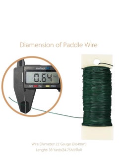 KASTWAVE Wire for Craft, Floral Wire 38 Yards Paddle Wire 22 Gauge Florist Wire Wreath Wire for Wreath Making Craft Floral Flower Arrangements Garland  - Image 4
