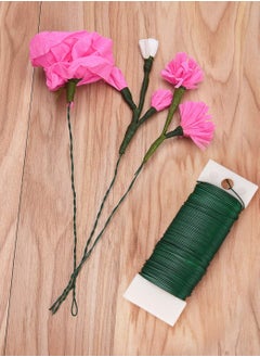 KASTWAVE Wire for Craft, Floral Wire 38 Yards Paddle Wire 22 Gauge Florist Wire Wreath Wire for Wreath Making Craft Floral Flower Arrangements Garland  - Image 1