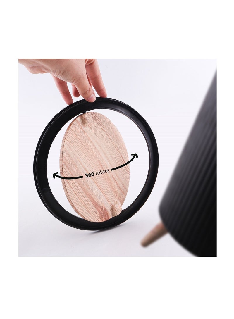 Decoration Basket: Versatile Trash Can with Stylish Design BLACK X - Image 2