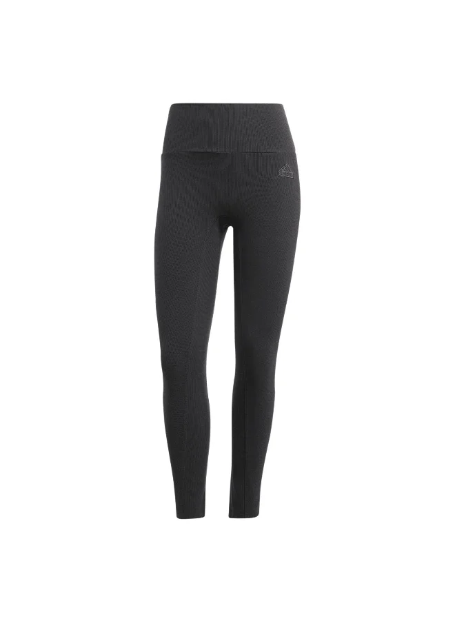 اديداس adidas W Lng Rib Leg Black Training Tights 2XS