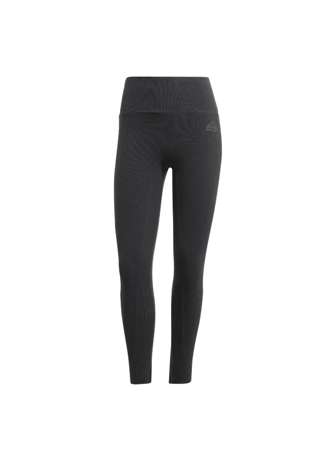 اديداس adidas W Lng Rib Leg Black Training Tights 2XS