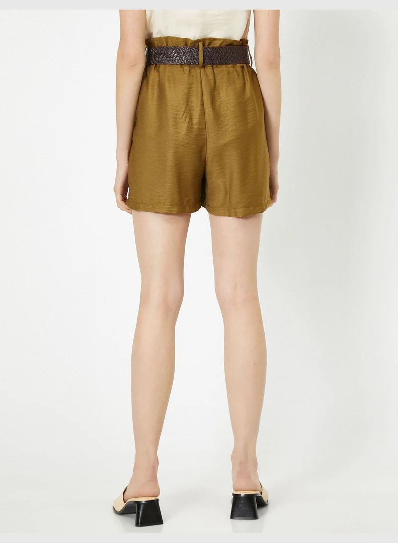 KOTON Belt Detailed Shorts