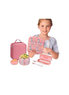 UKR Kids Bento Lunch Box with 8oz Food Jar - Stainless Steel Leakproof Containers with 5 Compartments and Lunch Bag for School Nursery (Unicorn) - pzsku/ZCD699CBBF03FE31A30BAZ/45/_/1727185793/1e0747eb-f9d7-4346-97c0-aedc1883c402