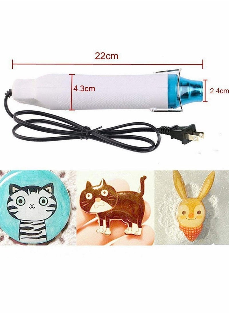 Y&D - Mini Hot Air Gun, Portable Heat Shrink Gun for Embossing Wrapping Paint Drying Crafts Electronics DIY - Image 1