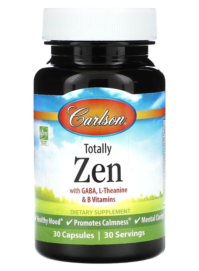 توتالي زين مع GABA L-Theanine وفيتامينات B 30 كبسولة