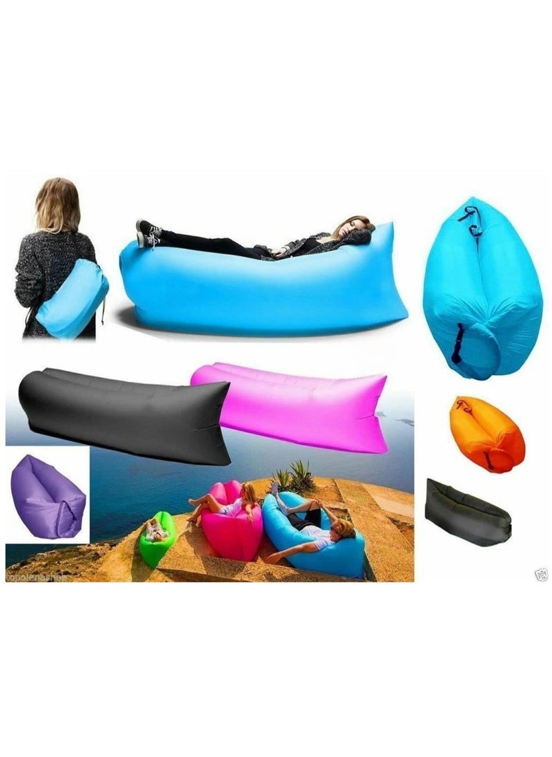 null - Versatile Inflatable Lounger with Air Sofa Pool Floats Waterproof & Anti Air Leaking Features  Perfect Couch for Outdoor Adventures Stylish Inflatable Chair for Hiking Beach and Music Festivals. - Image 1