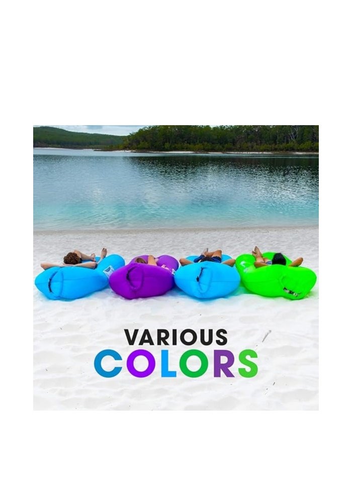null - Versatile Inflatable Lounger with Air Sofa Pool Floats Waterproof & Anti Air Leaking Features  Perfect Couch for Outdoor Adventures Stylish Inflatable Chair for Hiking Beach and Music Festivals. - Image 1