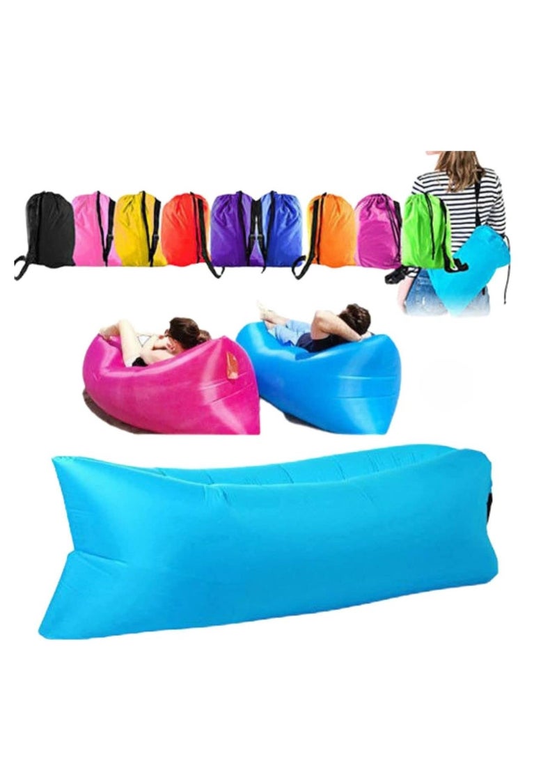 null - Versatile Inflatable Lounger with Air Sofa Pool Floats Waterproof & Anti Air Leaking Features  Perfect Couch for Outdoor Adventures Stylish Inflatable Chair for Hiking Beach and Music Festivals. - Image 1