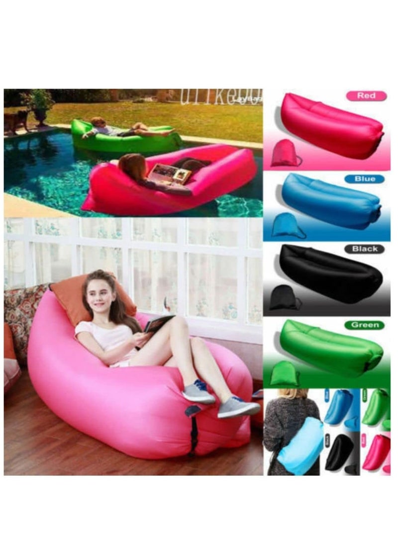 null - Versatile Inflatable Lounger with Air Sofa Pool Floats Waterproof & Anti Air Leaking Features  Perfect Couch for Outdoor Adventures Stylish Inflatable Chair for Hiking Beach and Music Festivals. - Image 1