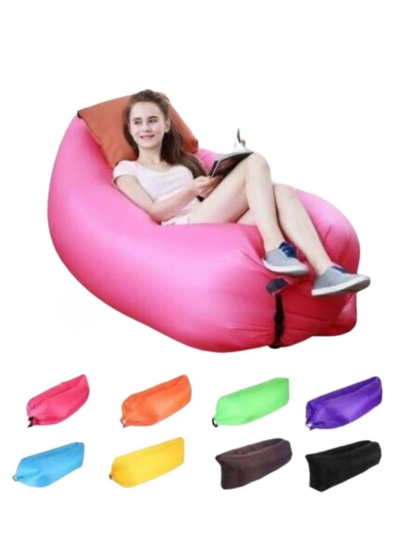 null - Versatile Inflatable Lounger with Air Sofa Pool Floats Waterproof & Anti Air Leaking Features  Perfect Couch for Outdoor Adventures Stylish Inflatable Chair for Hiking Beach and Music Festivals. - Image 1