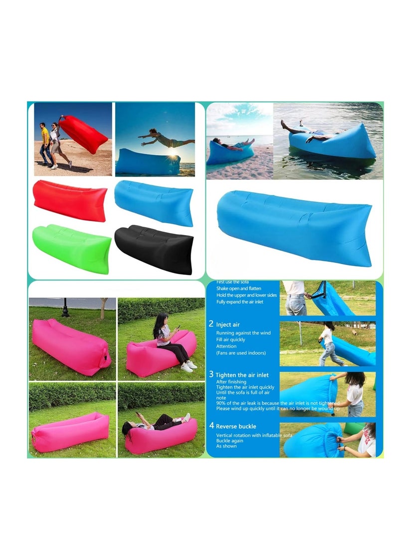 null - Versatile Inflatable Lounger with Air Sofa Pool Floats Waterproof & Anti Air Leaking Features  Perfect Couch for Outdoor Adventures Stylish Inflatable Chair for Hiking Beach and Music Festivals. - Image 1