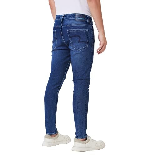 Spykar Men's Kano Slim Fit Mid-Rise Casual Jeans Dark Blue - Image 3