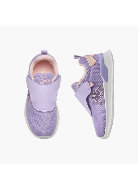 Girls' Pull Tab Detail Sports Shoes with Hook and Loop Closure