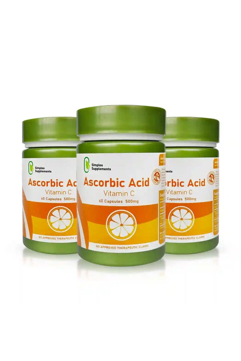 SIMPLEE Simplee Supplements Ascorbic Acid Vitamin C – 3 Bottles