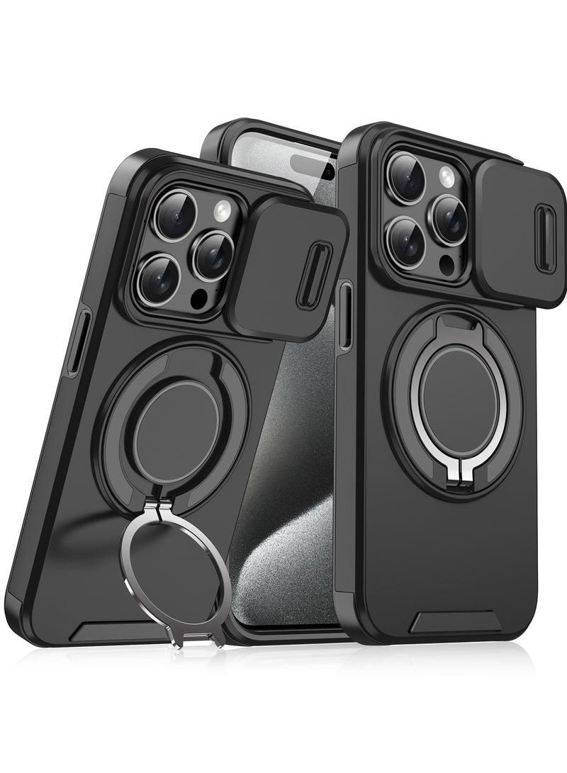 general Heavy Duty Case for iPhone 16ProMax Case High Grade Shockproof Rugged 16ProMax 5G Phone Case for iPhone 16ProMax Protective Cover with Ring Magnetic Kickstand