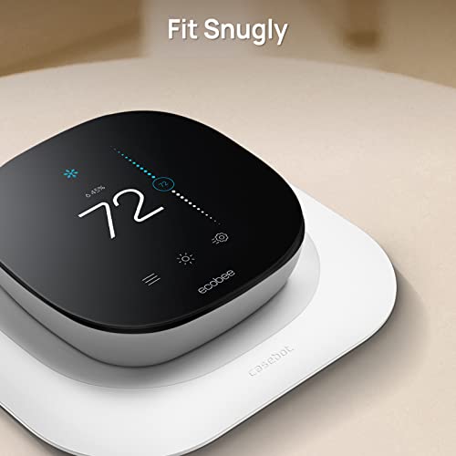 CaseBot Wall Plate for 2022 Ecobee Smart Thermostat Premium & 2022 Ecobee Smart Thermostat Enhanced, Practical and Stylish Trim Kit Bracket Mount Cover, Easy Installation, White - Image 4