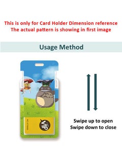 Generic Anime ID Card Holder with Neck Strap Lanyard Totoro on Grassland Painting For Keys Keychain Badge Holder Compatible with Credit Card / Student Card / Bus Transportation Card  - Image 2