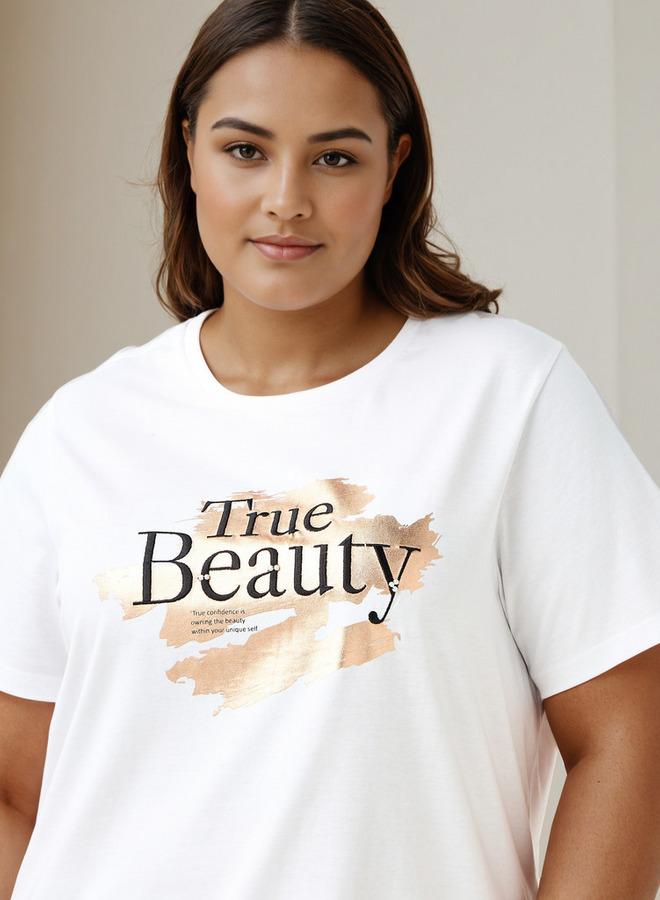 Ulla Popken Plus Size Ulla Popken Printed T-shirt - Image 4