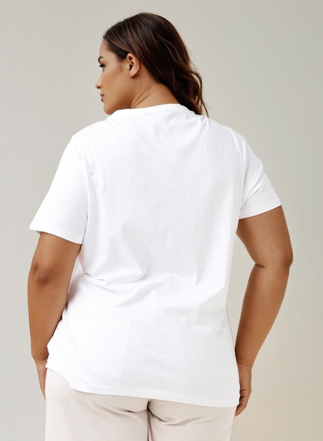 Ulla Popken Plus Size Ulla Popken Printed T-shirt - Image 3