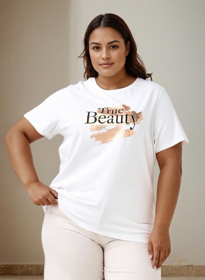 Ulla Popken Plus Size Ulla Popken Printed T-shirt - Image 1