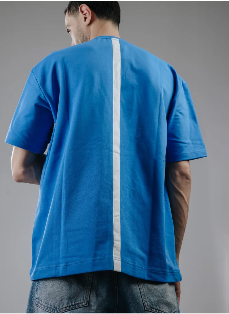 سناج فيس Snugface The Strap Oversized Tshirts, Blue, SF15-5BLU-L