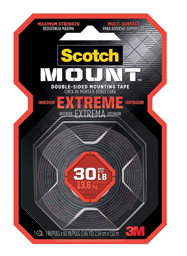 Scotch  SCOTCH MOUNT DOUBLE SIDED MOUNTING TAPE  INDOOR EXTREME  OUTDOOR 3M  - Image 1