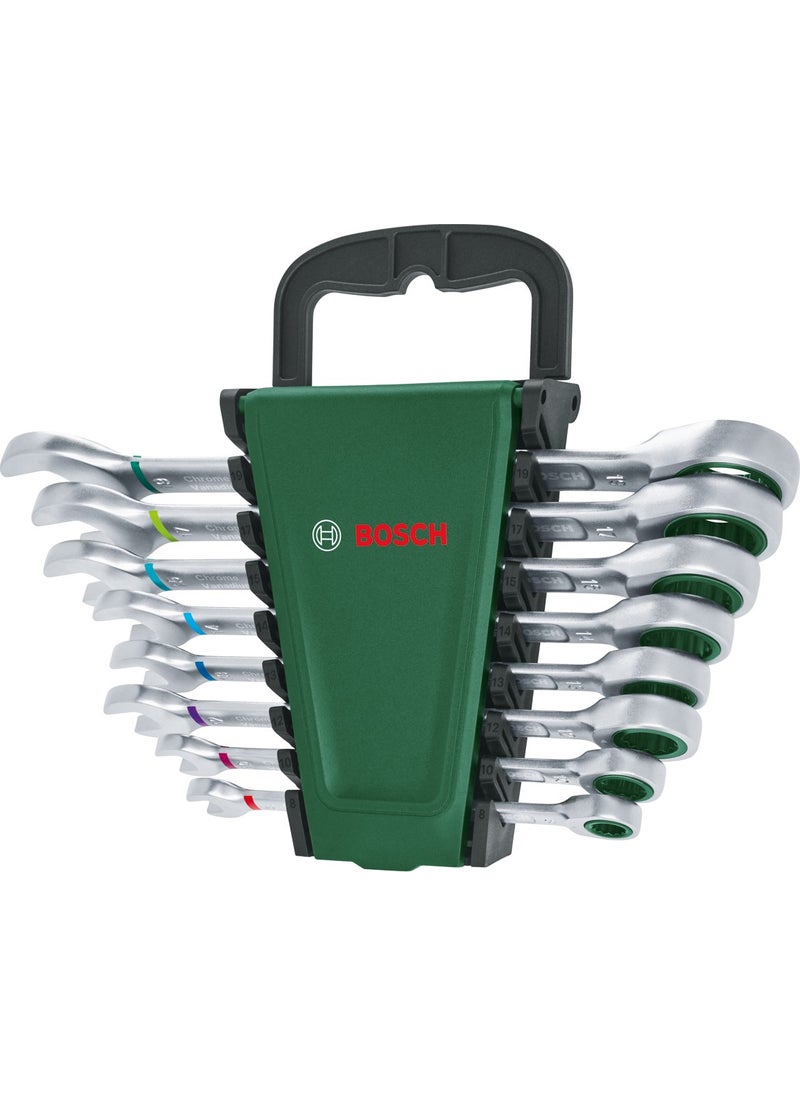 BOSCH Ratchet Combination Wrench Set 8 Pieces  - Image 1