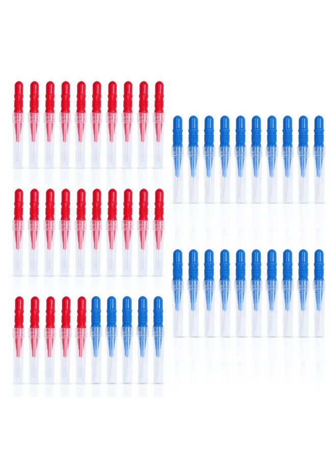 EWINEVER 50 Count Interdental Brush,Toothpick Tooth Flossing Head Oral Dental Hygiene Brush, Tooth Cleaning Tool (Red+Blue) - Image 1