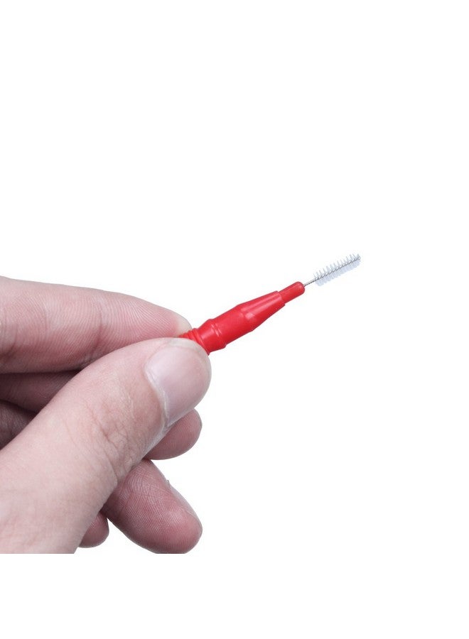 EWINEVER 50 Count Interdental Brush,Toothpick Tooth Flossing Head Oral Dental Hygiene Brush, Tooth Cleaning Tool (Red+Blue) - Image 2