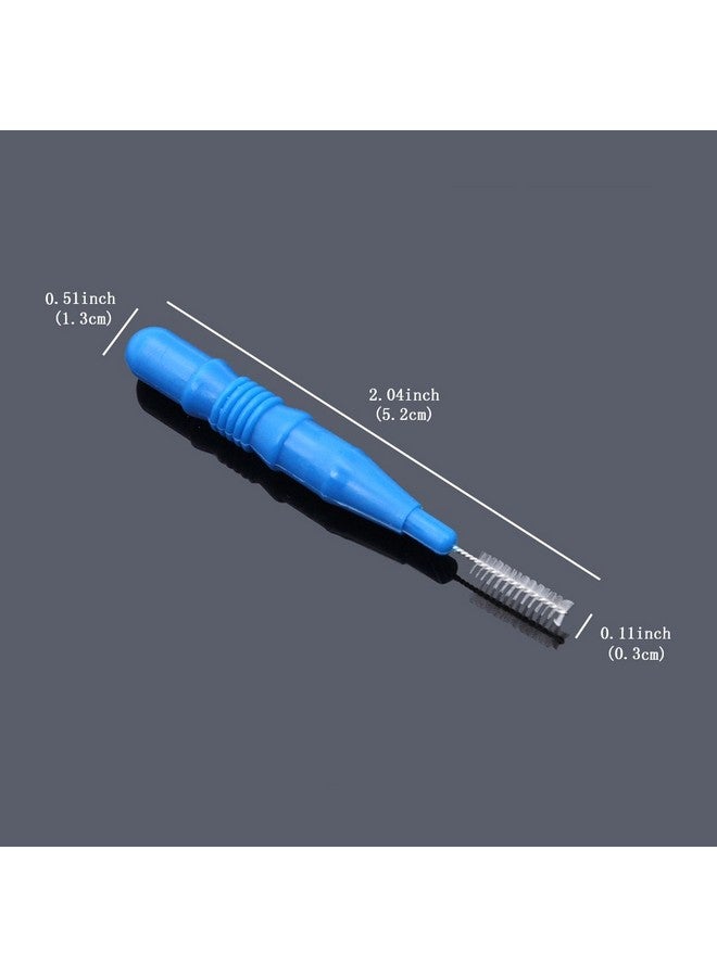 EWINEVER 50 Count Interdental Brush,Toothpick Tooth Flossing Head Oral Dental Hygiene Brush, Tooth Cleaning Tool (Red+Blue) - Image 3