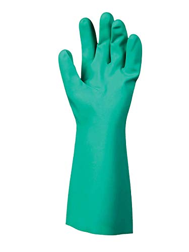 SHOWA 727 Nitrile Chemical Resistant Safety Glove, Unlined, Food Safe, 15 Mil Thick, 13" Length, Large (12 Pair) - Image 2