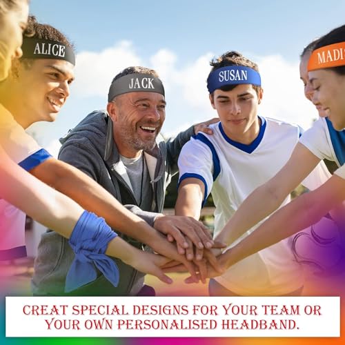 PAROPKAR 4 Pack Ninja Karate Headbands Adjustable Elastic Bandana Sweatbands Athletic Hair Wrap Bands for Men Women Use for Multi Sports Headbabnds (Grey Multi) - Image 3