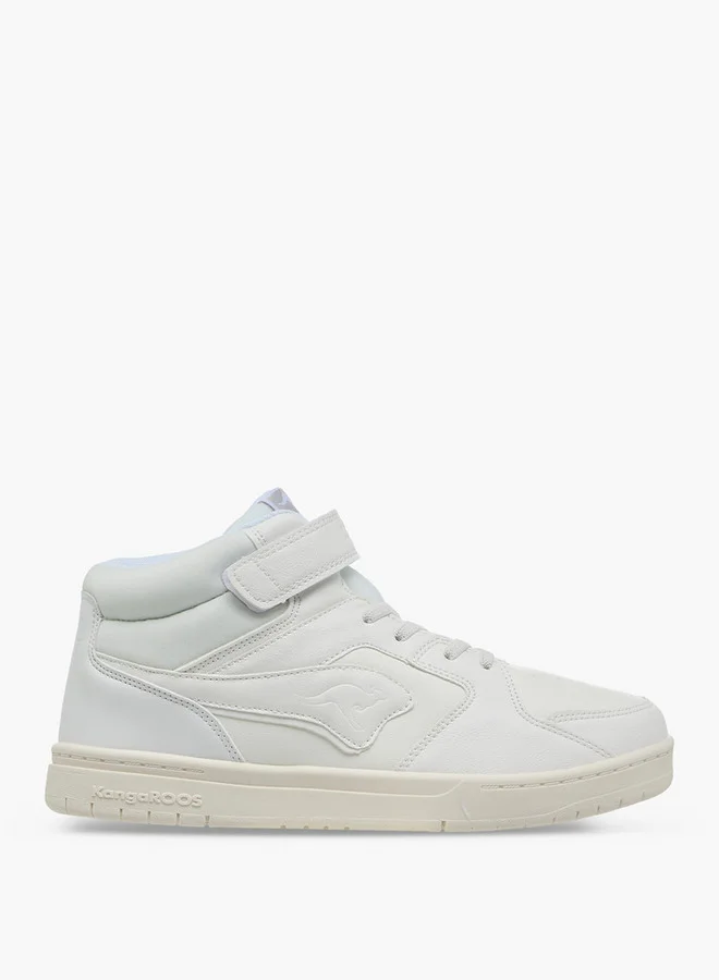kangaROOS Women's Panelled High Top Shoes with Hook and Loop Closure