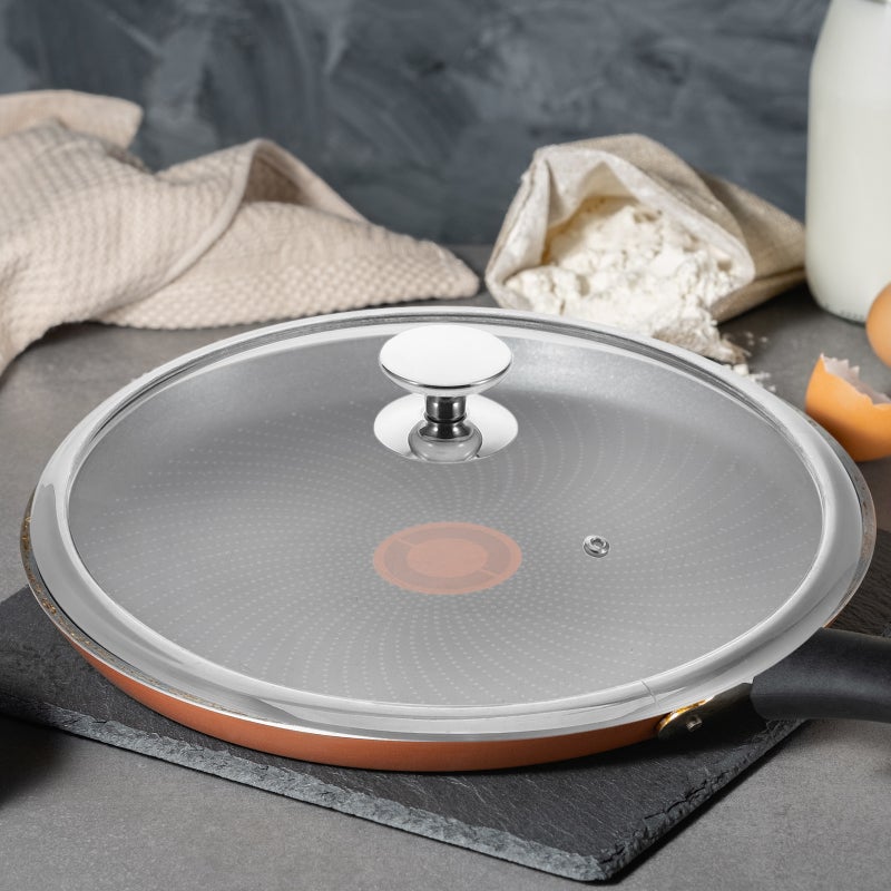 Universal Pan Lid For Woks And Pans 34 Cm Tempered Glass Cooking Pot Lid Suitable For Skillets And Sauce Pots - Image 1