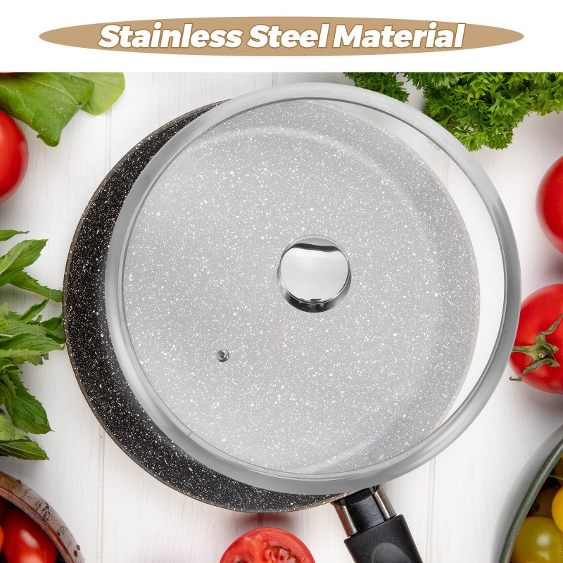 Universal Pan Lid For Woks And Pans 34 Cm Tempered Glass Cooking Pot Lid Suitable For Skillets And Sauce Pots - Image 3