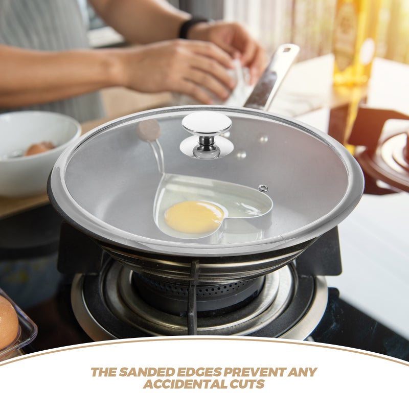 Universal Pan Lid For Woks And Pans 34 Cm Tempered Glass Cooking Pot Lid Suitable For Skillets And Sauce Pots - Image 5