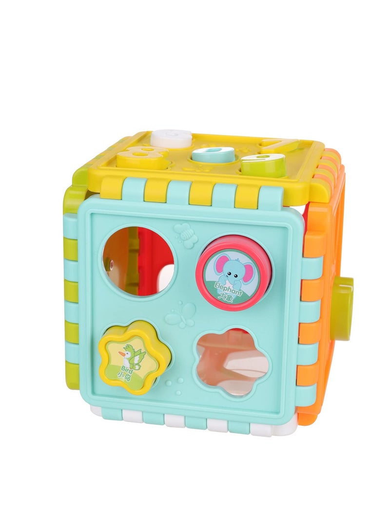 Toys for Girl Boy Shapes Gifts Sorter activity and activity Toy Education Construction Cubes  - Image 4