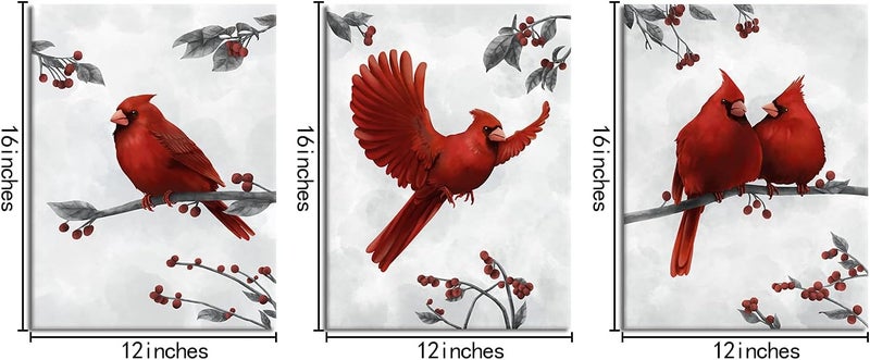 Kalormore Red Cardinal Wall Art Set - Image 5