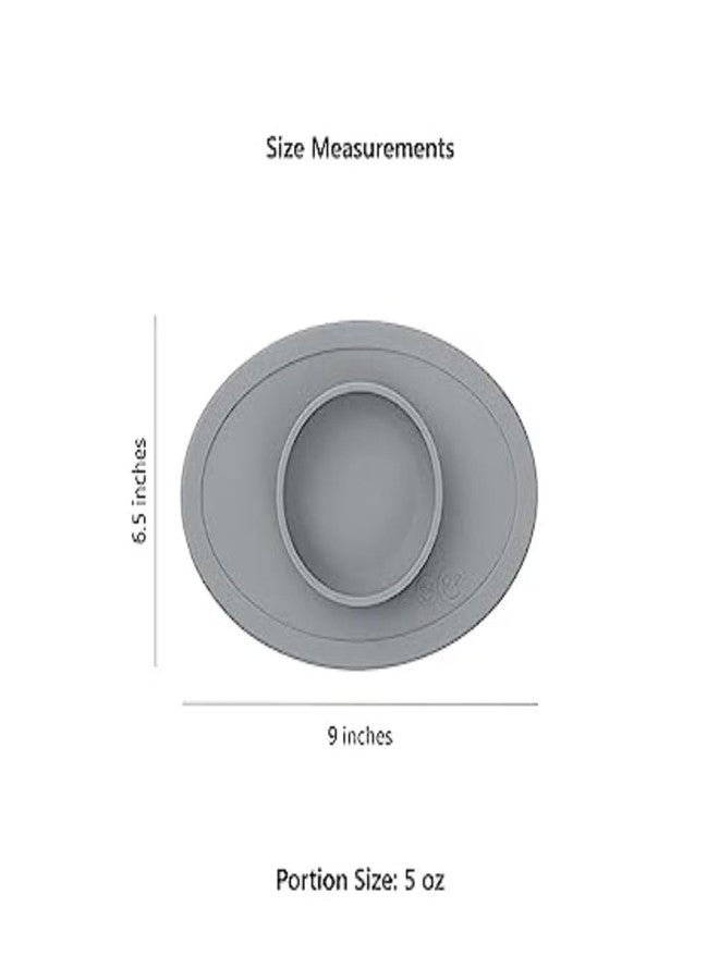 ezpz Tiny Bowl - 100% Food Grade Silicone Suction Bowl with Built-in Placemat for First Foods, Promotes Baby Self-Feeding, Non-Slip - Fits on All Highchair Trays - Microwave Safe - 6 Months+ (Indigo) - Image 5