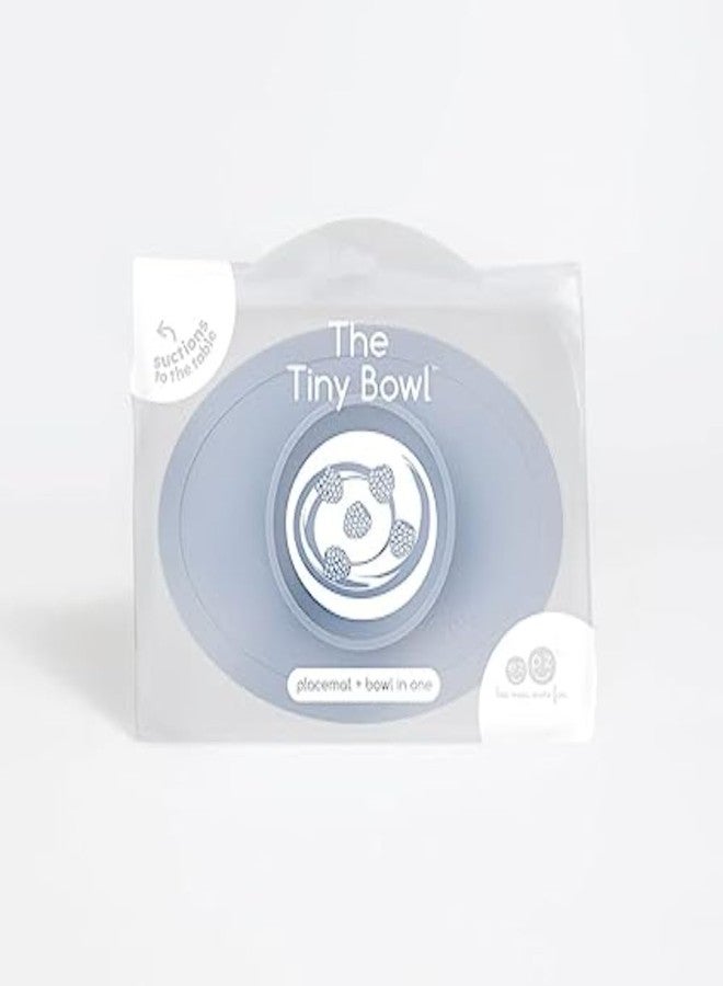 ezpz Tiny Bowl - 100% Food Grade Silicone Suction Bowl with Built-in Placemat for First Foods, Promotes Baby Self-Feeding, Non-Slip - Fits on All Highchair Trays - Microwave Safe - 6 Months+ (Indigo) - Image 4