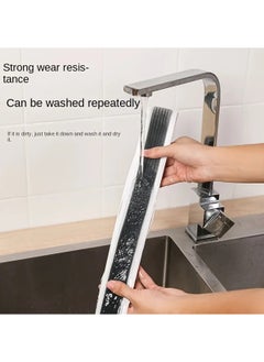 Hihonor Under Door Draft Stopper, Plastic Seal Strip With Bottom Brush Design, Windproof Bugproof Dustproof Waterproof Door Sweep, Soundproof Weather Stripping For Bedroom Door (Brown)  - Image 2