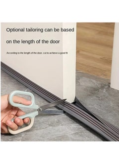 Hihonor Under Door Draft Stopper, Plastic Seal Strip With Bottom Brush Design, Windproof Bugproof Dustproof Waterproof Door Sweep, Soundproof Weather Stripping For Bedroom Door (Brown)  - Image 4