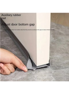 Hihonor Under Door Draft Stopper, Plastic Seal Strip With Bottom Brush Design, Windproof Bugproof Dustproof Waterproof Door Sweep, Soundproof Weather Stripping For Bedroom Door (Brown)  - Image 5